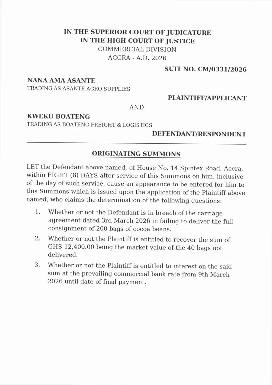 Page 1 of the scanned filing